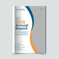 Entwurfsvorlage für den Jahresbericht vektor