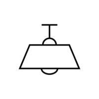 Lampe Symbol gezeichnet mit dünn Linie. perfekt zum Design, Infografiken, Netz Websites, Anwendungen. vektor