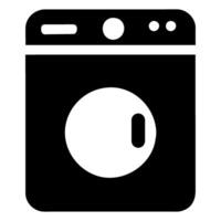 Waschen Maschine Symbol im modisch eben Stil, Vektor Symbol