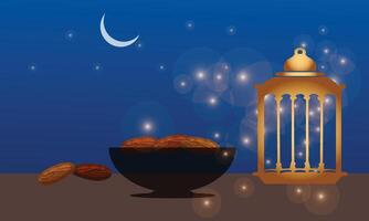 glücklich Ramadan kareem Vektor Kunst Design.