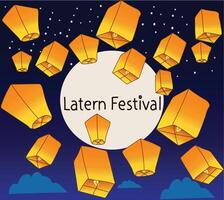 latern Festival Vektor Illustration