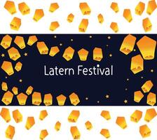 latern festival vektor illustration