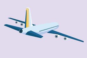 Luft Transport Konzept farbig eben Vektor Illustration isoliert.