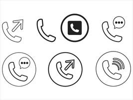 Telefon Anruf Symbol Vektor . Vektor Illustration