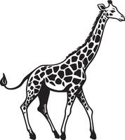 Giraffe skizzieren Zeichnung. vektor
