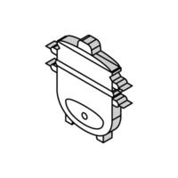 spis ris enhet isometrisk ikon vektor illustration