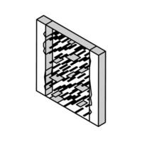 grus väg isometrisk ikon vektor illustration