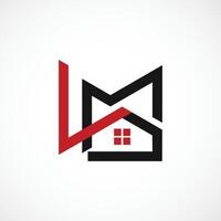 modern m Brief abstrakt Zuhause Logo, designn Konzept isoliert Vektor Vorlage Illustration