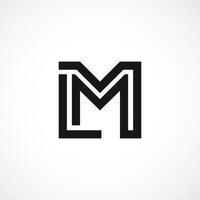 modern m brev logotyp, m abstrakt logotyp design begrepp isolerat vektor mall illustration