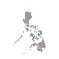 Bangsamoro Region Karte, administrative Aufteilung von Philippinen. Vektor Illustration.