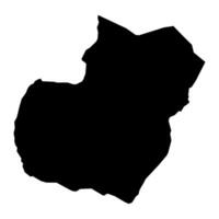 bioko sur provins Karta, administrativ division av ekvatorial guinea. vektor illustration.