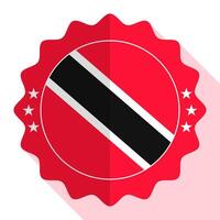 trinidad och tobago kvalitet emblem, märka, tecken, knapp. vektor illustration.