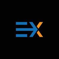Ex kreativ Logo und Symbol Design vektor