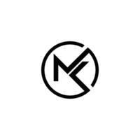 mk kreativ Logo und Symbol Design vektor