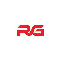 rg kreativ logotyp och ikon design vektor