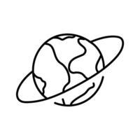 global Geschäft Symbol Hand gezeichnet Vektor Illustration