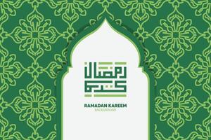 ramadan kareem arabisk kalligrafi. islamiska månaden ramadan i arabisk logotyp hälsningsdesign vektor