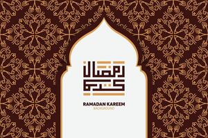 ramadan kareem arabisk kalligrafi. islamiska månaden ramadan i arabisk logotyp hälsningsdesign vektor