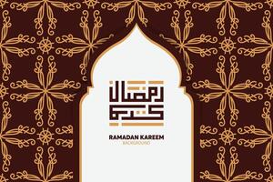 ramadan kareem arabisk kalligrafi. islamiska månaden ramadan i arabisk logotyp hälsningsdesign vektor