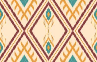 ethnisch abstrakt Ikat Kunst. aztekisch Ornament drucken. geometrisch ethnisch Muster nahtlos Farbe orientalisch. Design zum Hintergrund ,Vorhang, Teppich, Hintergrund, Kleidung, Verpackung, Batik, Vektor Illustration.