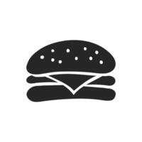 hand dragen burger vektor illustration