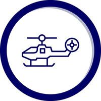 kämpe helikopter vektor ikon