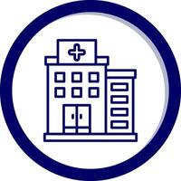 Krankenhaus-Vektor-Symbol vektor