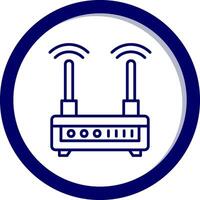 WLAN-Router-Vektorsymbol vektor