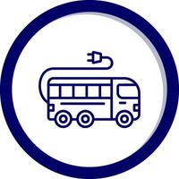 Elektrobus-Vektorsymbol vektor