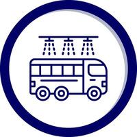 Bus waschen Vektor Symbol