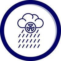 Vektorsymbol für sauren Regen vektor