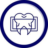 Dental x Strahl Vektor Symbol