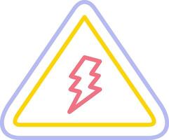 elektrisch Achtung Zeichen Vektor Symbol