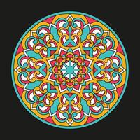 Blume Kreis Mandala. Jahrgang dekorativ Elemente. orientalisch Muster, Vektor Illustration.