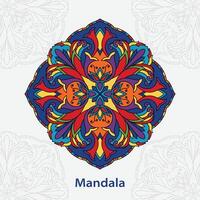 bunt Blumen- Mandala Vektor illustartion Hintergrund