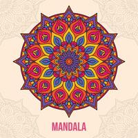 bunt Blumen- Mandala Vektor illustartion Hintergrund
