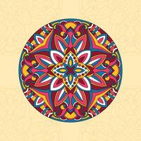 Blumen- runden Mandala Vektor Illustration bunt Design