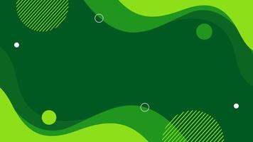 färgrik abstrakt grön bakgrund med Vinka, vätska, och geometrisk former. vektor illustration för tapeter, banderoller, affischer, mallar, kort, täcker, och andra