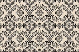 Ikat Stammes- indisch nahtlos Muster. ethnisch aztekisch Stoff Teppich Mandala Ornament einheimisch Boho Chevron textil.geometrisch afrikanisch amerikanisch orientalisch traditionell Vektor Illustrationen. Stickerei Stil.