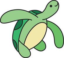 Schildkröte Symbol. Karikatur Illustration von Schildkröte Vektor Symbol zum Netz Design