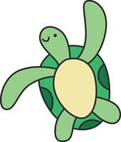 Schildkröte Symbol. eben Illustration von Schildkröte Vektor Symbol zum Netz Design
