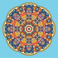 Kreis Spitze Ornament, runden Zier Blume Tortenspitze Muster, Vektor Illustration