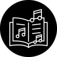 Musikbuch-Vektorsymbol vektor