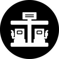 Treibstoff Bahnhof Vektor Symbol