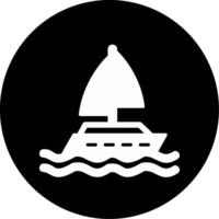 Yacht-Vektor-Symbol vektor