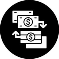 Geldwechsel-Vektor-Symbol vektor