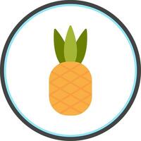 Ananas eben Kreis Symbol vektor