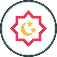 islamisch Star eben Kreis Symbol vektor