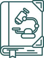 Biologie Linie Gradient Grün Symbol vektor