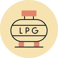 verflüssigt Petroleum Gas Vektor Symbol
